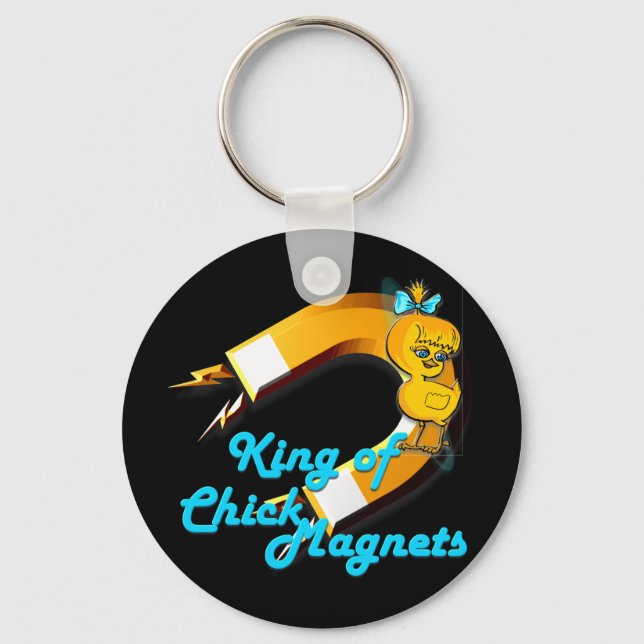 King of Chick Magnets Key Ring (Front)