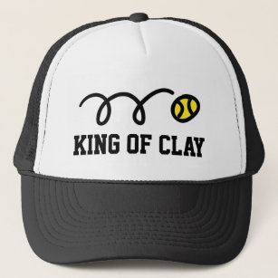 King of Clay court tennis trucker hat for players