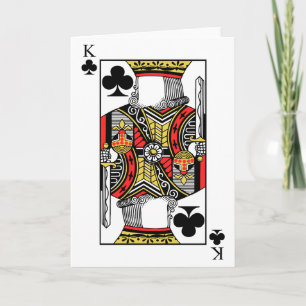King of Clubs - Add Your Image Card