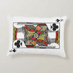 King of Clubs - Add Your Image Decorative Cushion