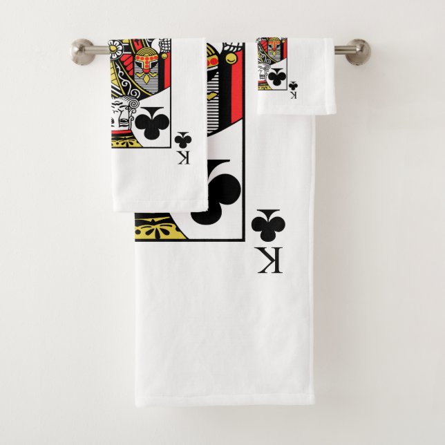 King of Clubs Bath Towel Set (Insitu)