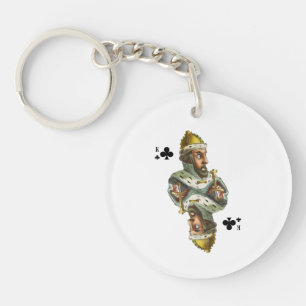King of Clubs Key Ring
