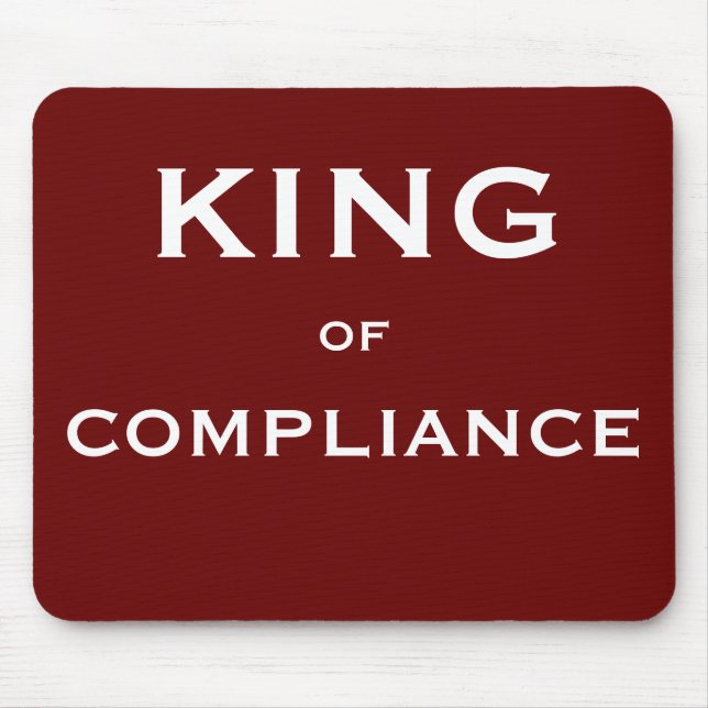 KING of Compliance Special Male Auditor Gift Mouse Mat (Front)