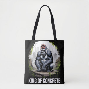 KING OF CONCRETE Gorilla Urban Jungle Tote Bag
