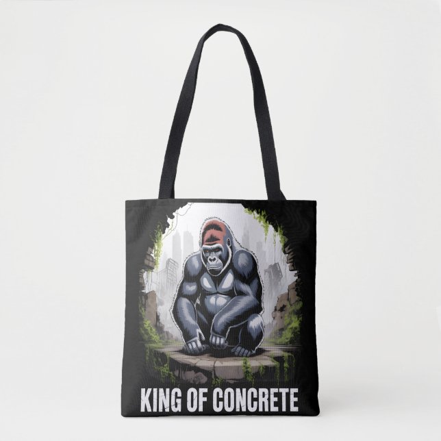 KING OF CONCRETE Gorilla Urban Jungle  Tote Bag (Front)