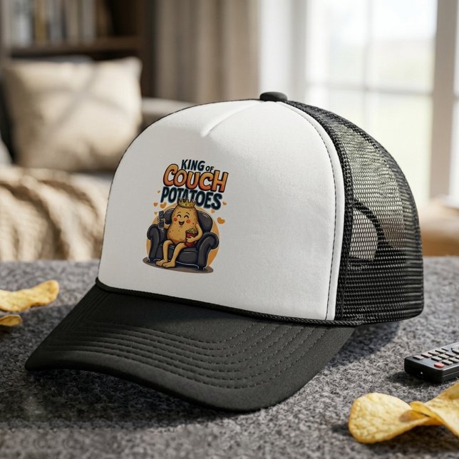 King of Couch Potatoes - Funny Lazy Potato Trucker Hat (Creator Uploaded)