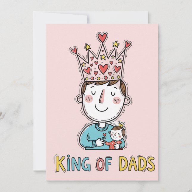 King of Dads Father's Day Invitation (Front)