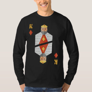 King Of Diamonds Deck Of Cards Halloween Group Cos T-Shirt