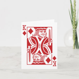 King Of Diamonds Halloween Costume Card