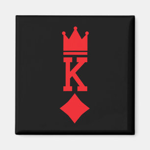 King of Diamonds Playing Card Halloween Costume Magnet