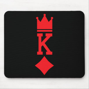King of Diamonds Playing Card Halloween Costume  Mouse Mat