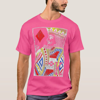 King of Diamonds Vintage Look Distressed Playing C T-Shirt