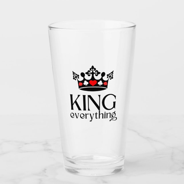King of everything Crown Poker Glass (Front)