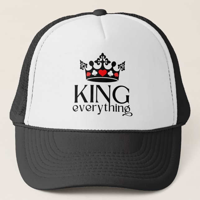  KING of everything Crown  Trucker Hat (Front)