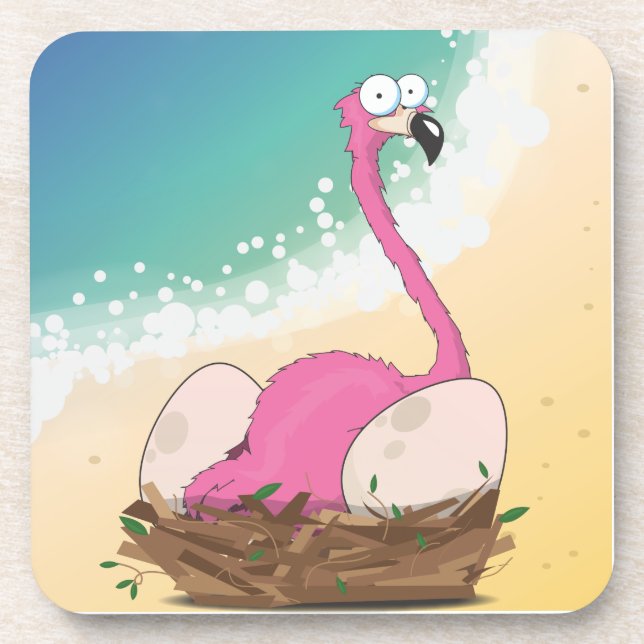 King of Flamingos Coaster (Front)