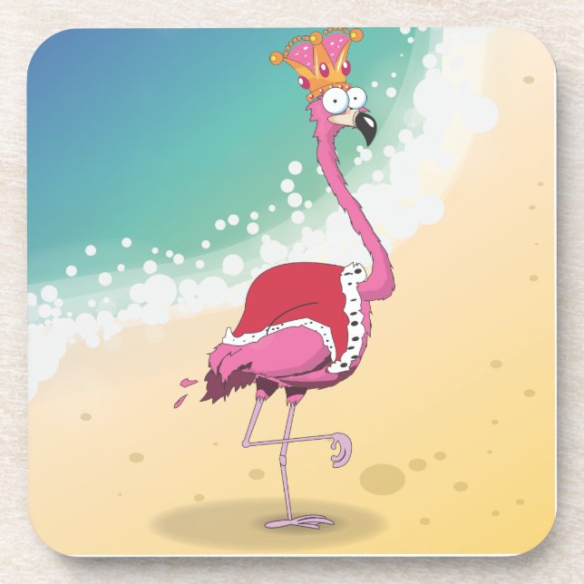 King of Flamingos Coaster (Front)
