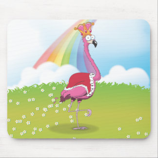 King of Flamingos Mouse Mat