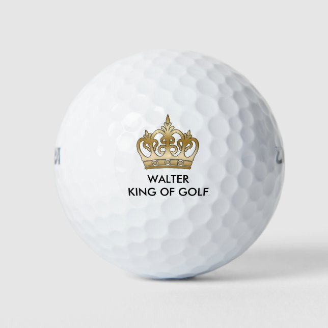 King Of Golf Monogram Golf Balls (Front)