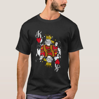 King Of He Playing Cards Halloween Poker Attire T-Shirt