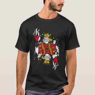 King Of He Playing Cards Halloween Poker Attire T-Shirt