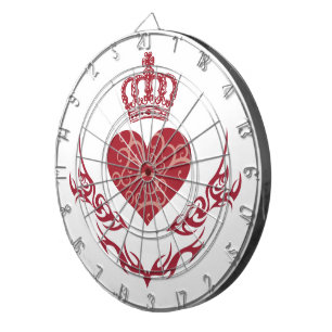 King of heart dartboard