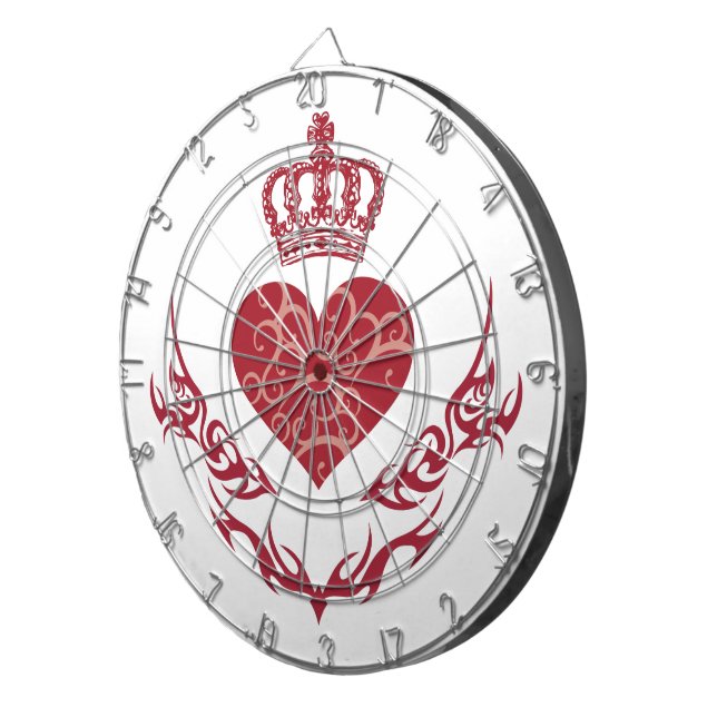 King of heart dartboard (Front Right)