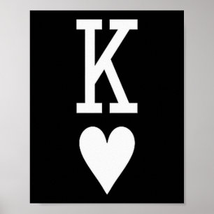 King Of Hearts And Queen Of Hearts Couples Matchin Poster