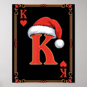 King Of Hearts Christmas Costume Playing Cards Kin Poster