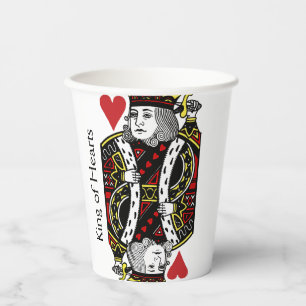 King of Hearts Design Paper Cup
