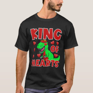 King Of Hearts For Boy Men - Funny Kids Valentine' T-Shirt