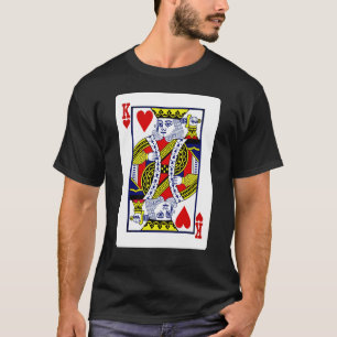 King of Hearts from traditional deck of cards T-Shirt