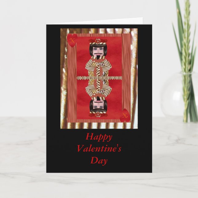 King of Hearts, Happy Valentine's Day Holiday Card (Front)