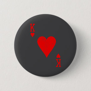 King Of Hearts Matching Couple Saint Valentine's D 6 Cm Round Badge