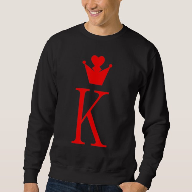 King Of Hearts Matching Couple Saint Valentine's D Sweatshirt (Front)