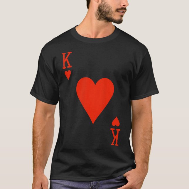 King Of Hearts Matching Couple Saint Valentine's T-Shirt (Front)