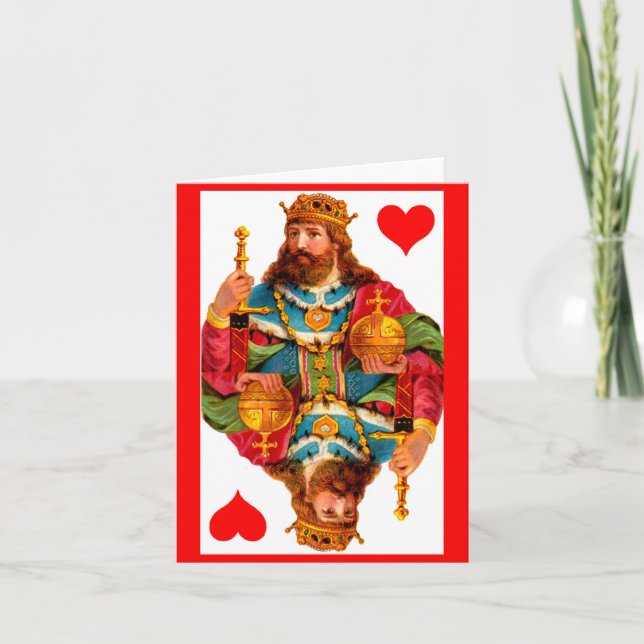King of Hearts Note Card (Front)