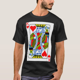 King Of Hearts Playing Card Valentine Costume  T-Shirt