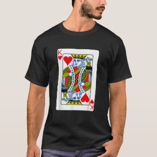 King Of Hearts Playing Card Valentine Costume T-Shirt