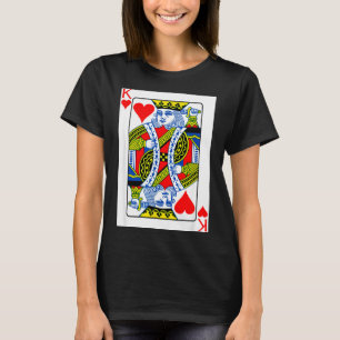 King Of Hearts Playing Card Valentine Costume T-Shirt