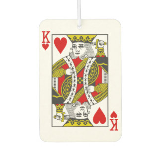 King of Hearts Playing Cards Car Air Freshener