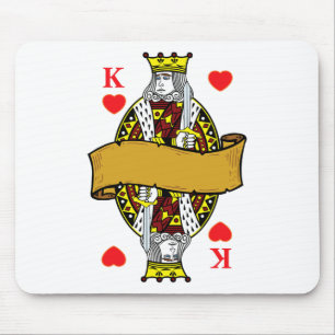 King Of Hearts Playing Cards Halloween Costume Shi Mouse Mat