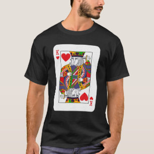 King Of Hearts Playing Cards Halloween Family Cost T-Shirt