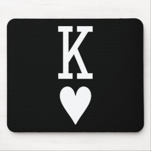 King Of Hearts Queen Of Hearts Couples Matching Me Mouse Mat