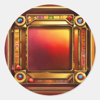 King of Hearts Slot Icon" Classic Round Sticker