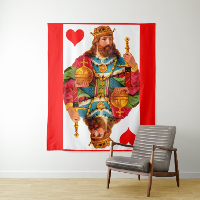 King of Hearts Tapestry (In Situ)