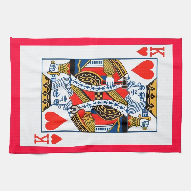 King of Hearts Tea Towel (Horizontal)