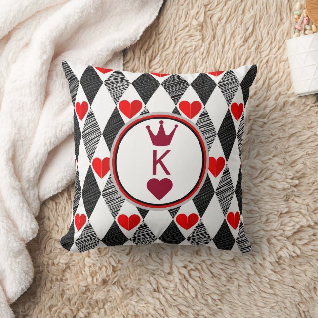 King Of Hearts Throw Pillow (Blanket)