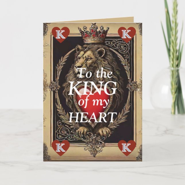 King of hearts Valentine’s Day Playing Card (Front)
