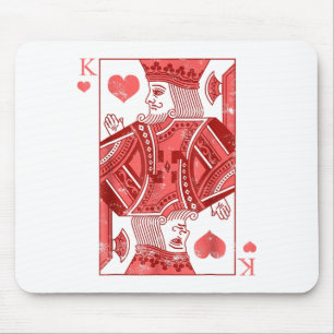 King Of Hearts Valentines Day Cool V-day Couple Ma Mouse Mat
