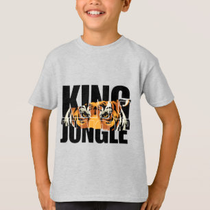  King of Jungle Tiger Boys T-Shirt
